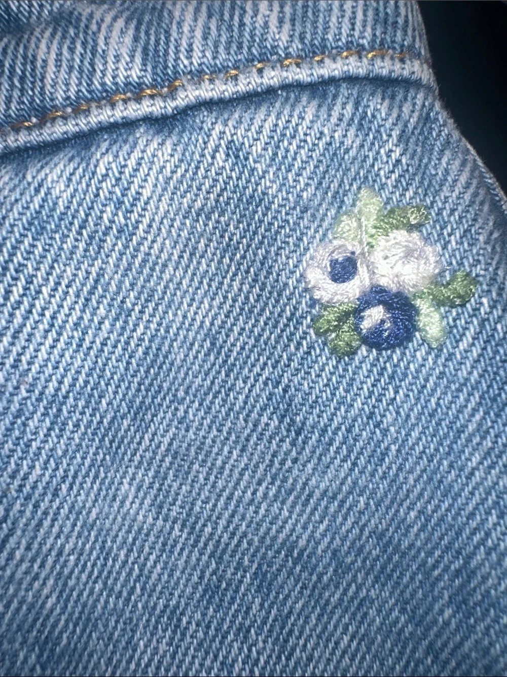 Tory Burch Light Blue Denim Skirt